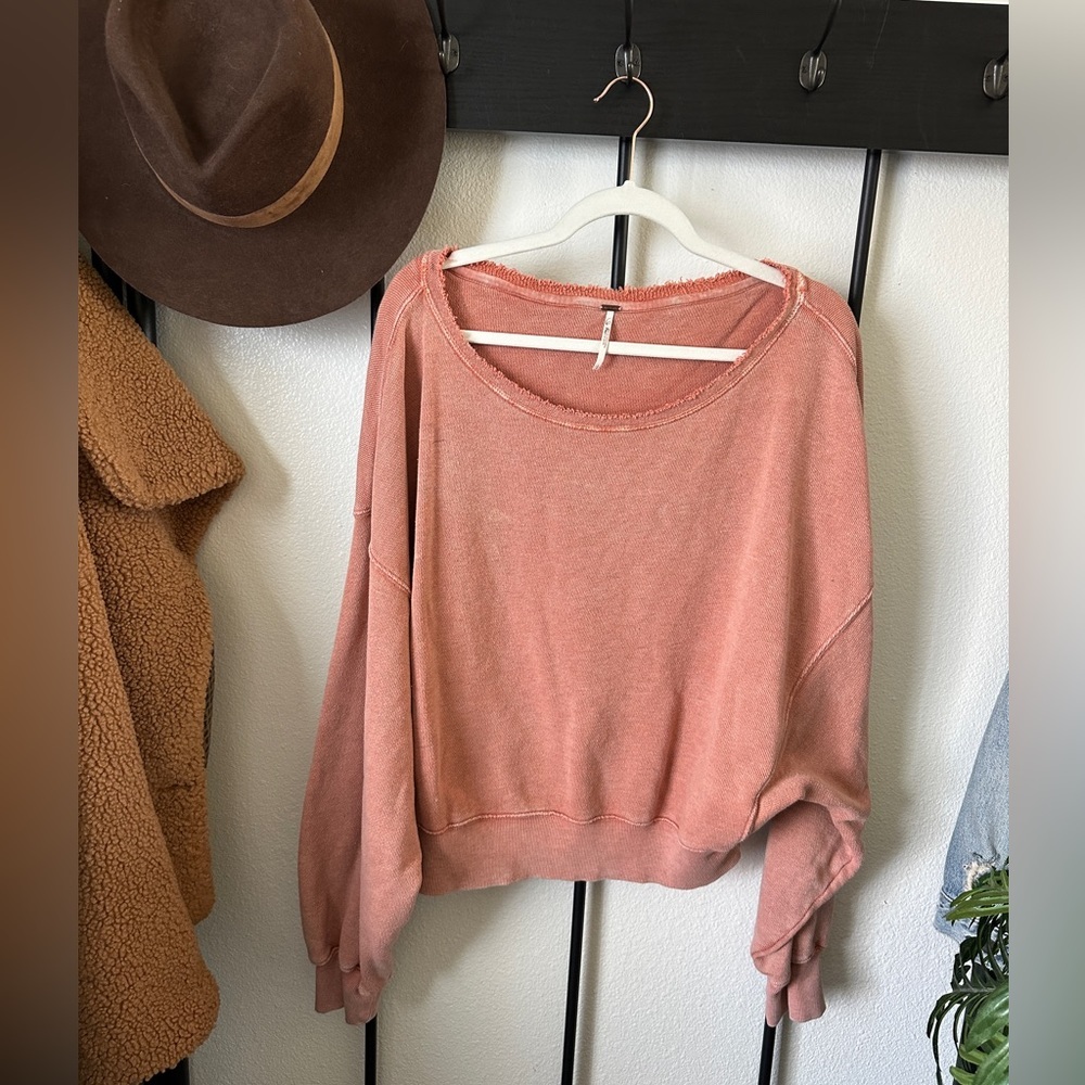 Free People Pink Pullover Top